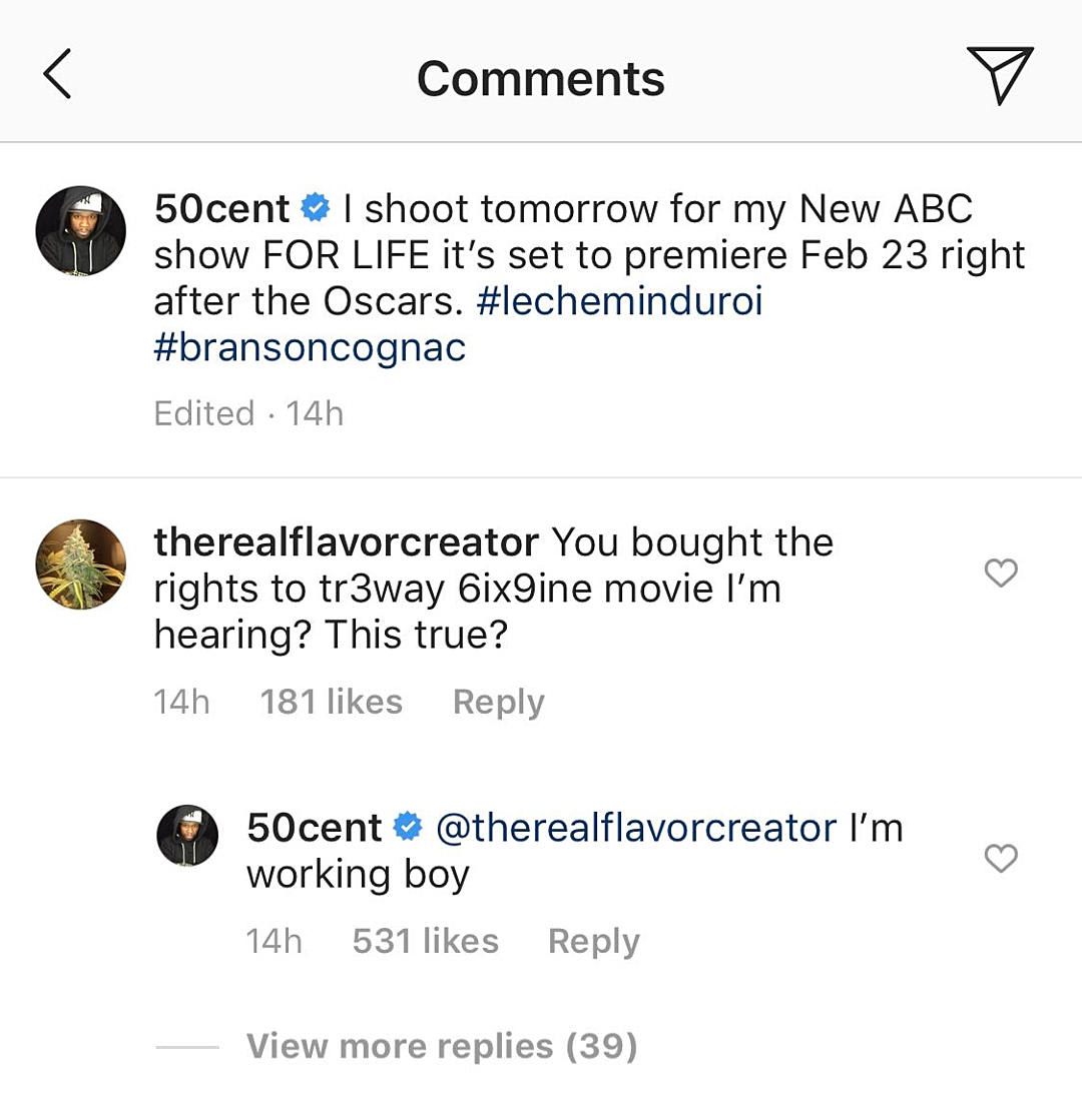 50 Cent responds to fan