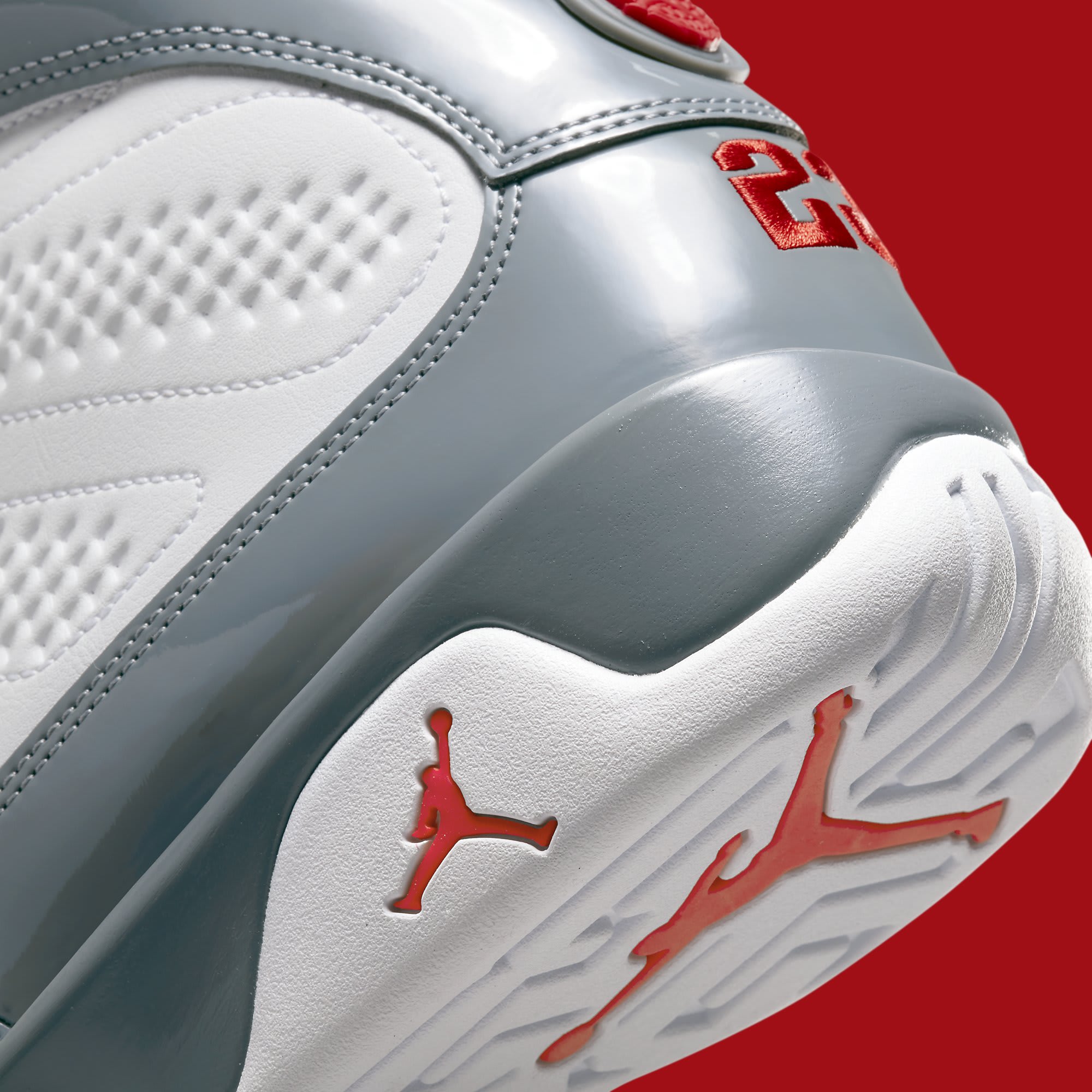 Air Jordan 9 &#x27;Fire Red&#x27; CT8019 162 Heel