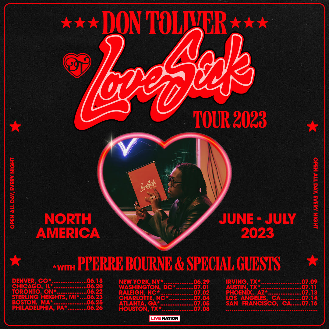 Don Toliver tour flyer pictured