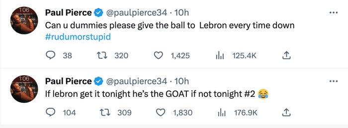 Paul Pierce tweet on Tuesday