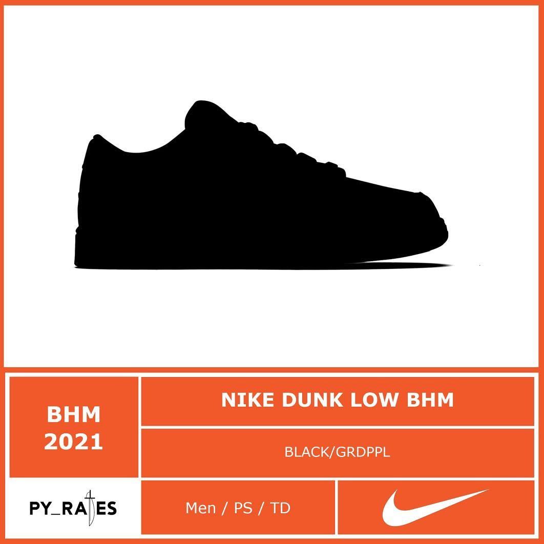 Nike Dunk Low &#x27;BHM&#x27; 2021 Mock-up