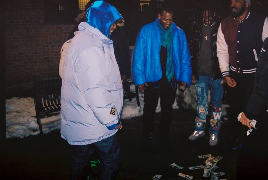 ASAP Rocky in Supreme x Louis Vuitton Unreleased Pants