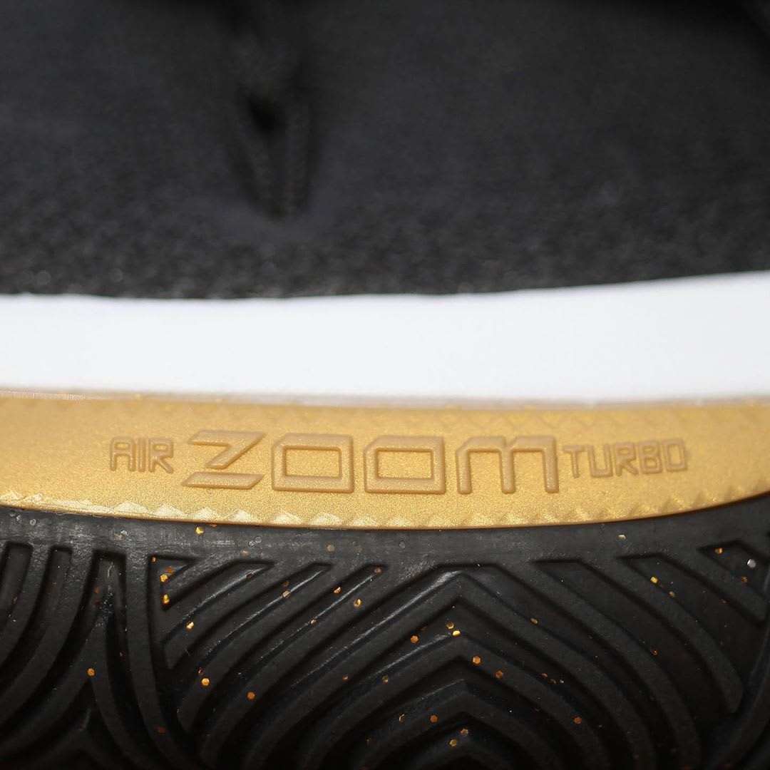 Nike Kyrie 5 Black Metallic Gold White Release Date AO2918-007 Air Zoom Turbo