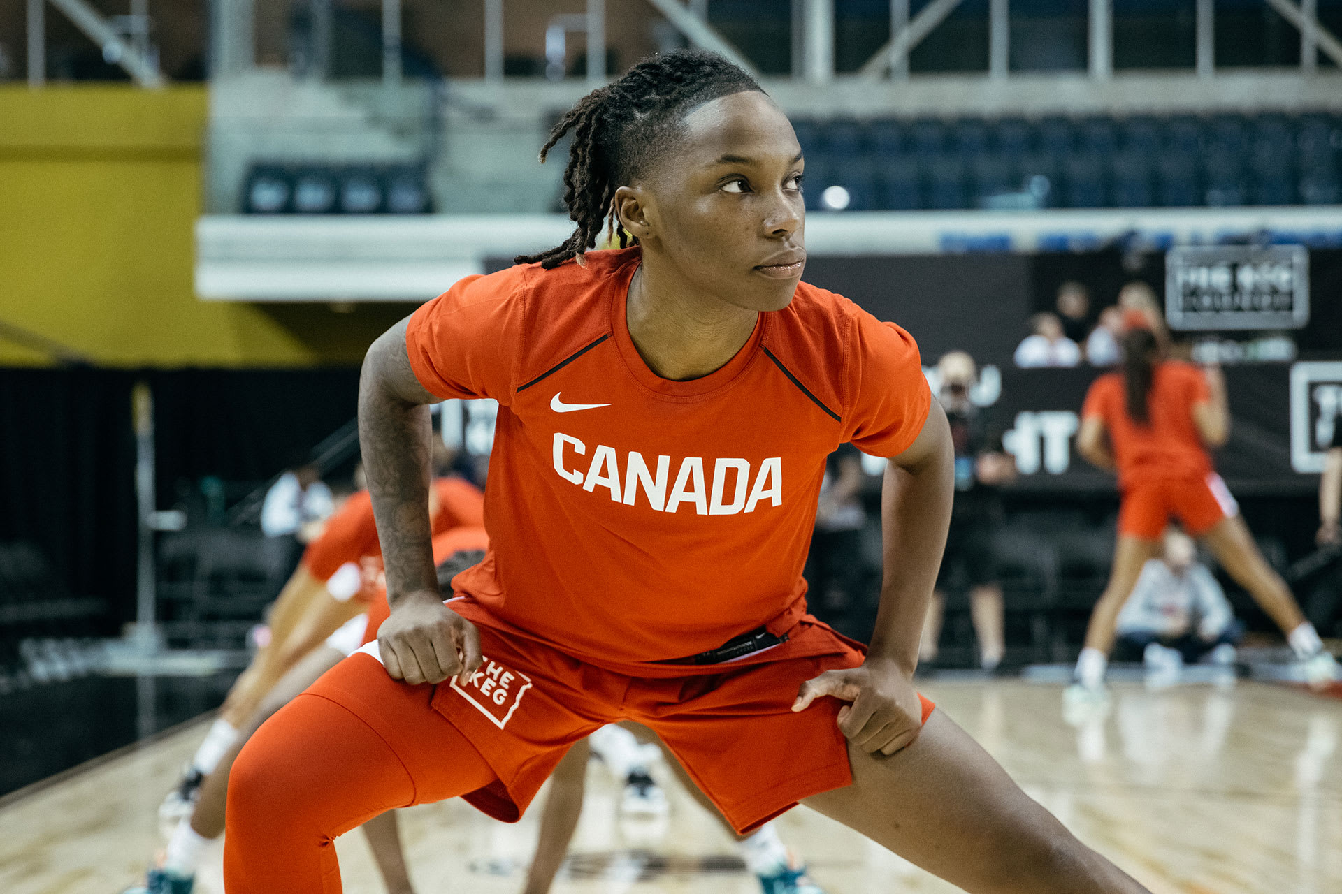 Canada basketball warm-ups