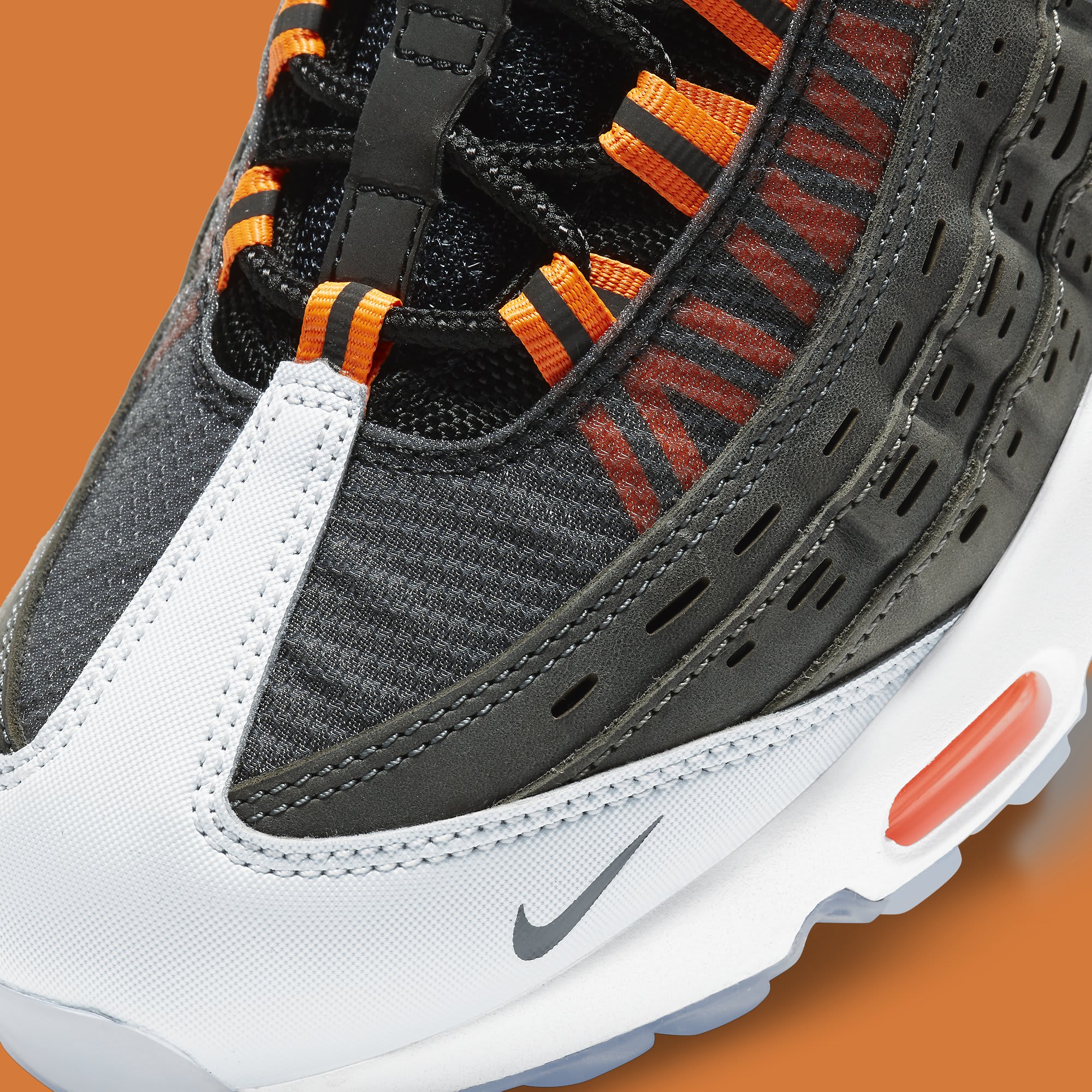 Kim Jones x Nike Air Max 95 Orange Release Date DD1871-001 Toe Detail