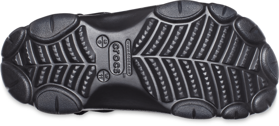 A Crocs shoe is shown.