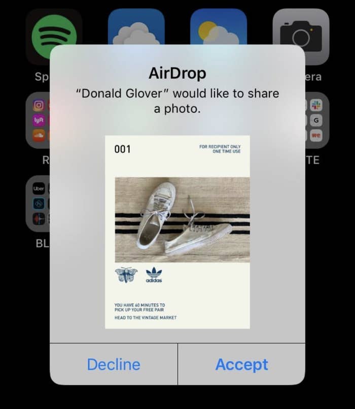 Adidas Donald Glover AirDrop