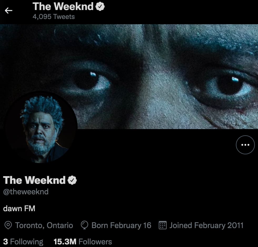 The Weeknd on Twitter