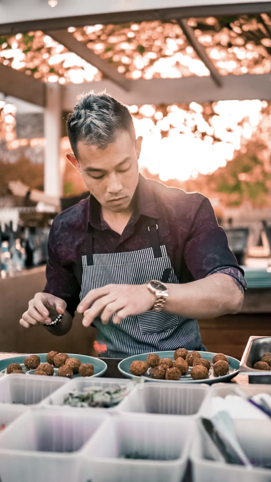 Wallace Wong plating dish