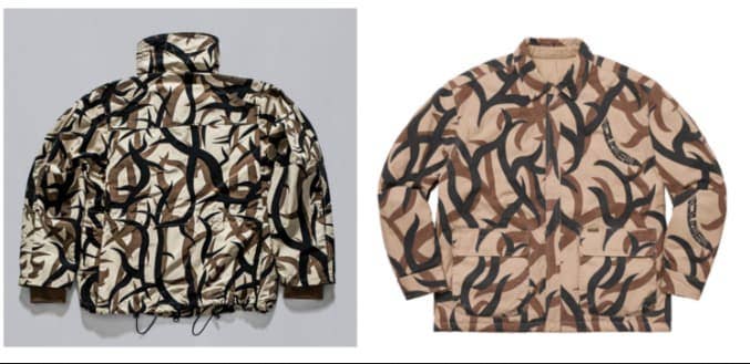 ASAT jacket [left], Supreme jacket [right]