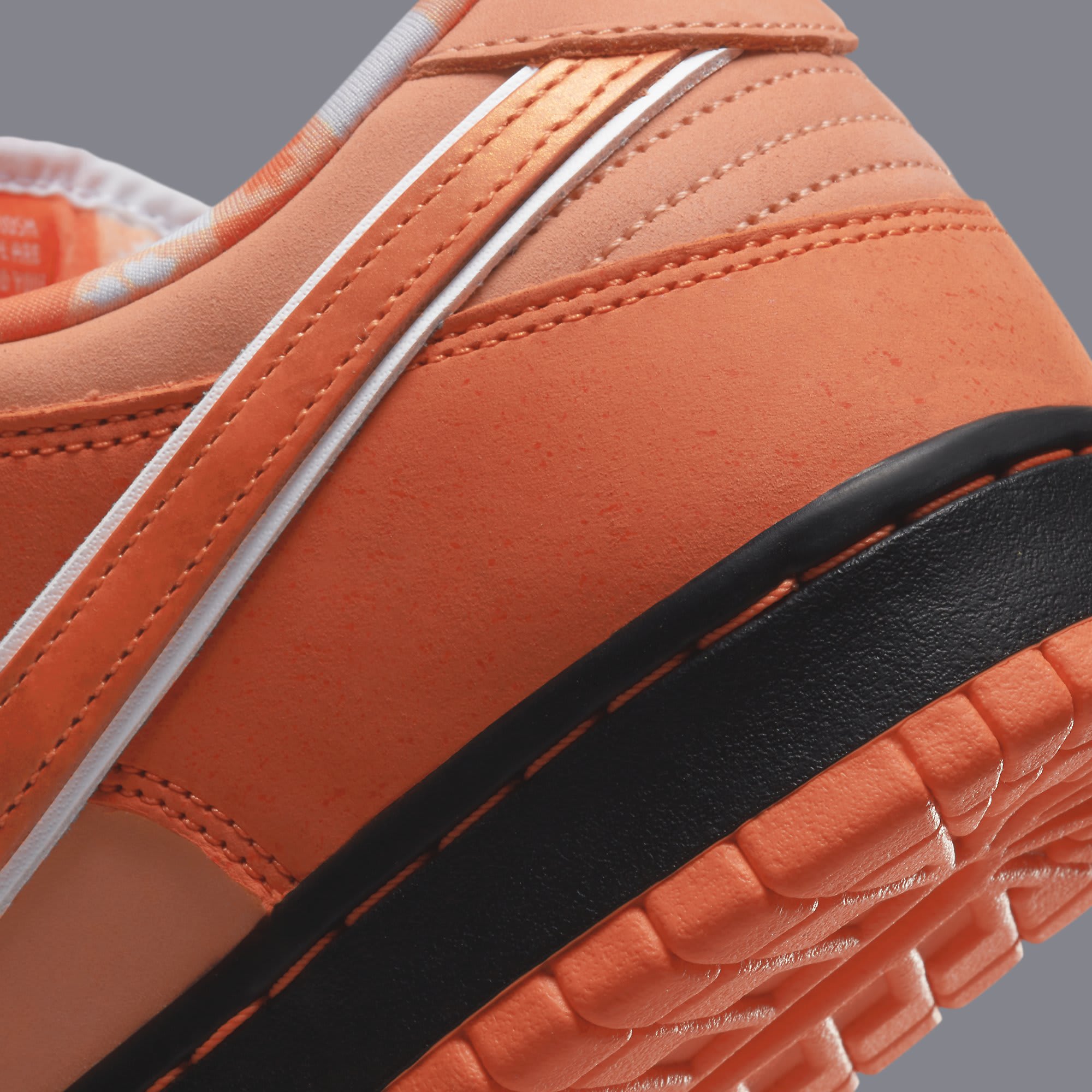 Concepts x Nike SB Dunk Low &#x27;Orange Lobster&#x27; FD8776 800 Heel