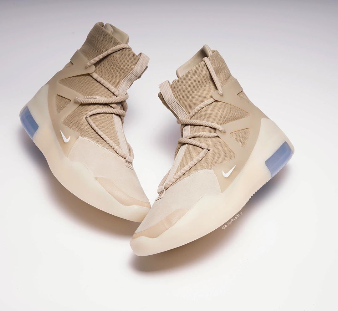 Nike Air Fear of God 1 Oatmeal Release Date AR4237-900 Sides