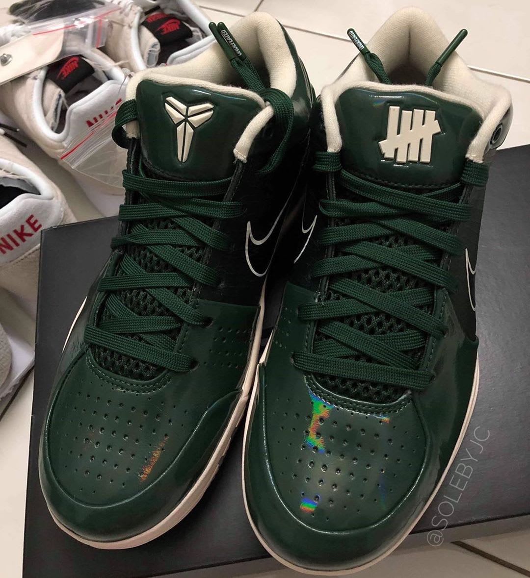 Undefeated Nike Kobe 4 Fir Green Release Date Front