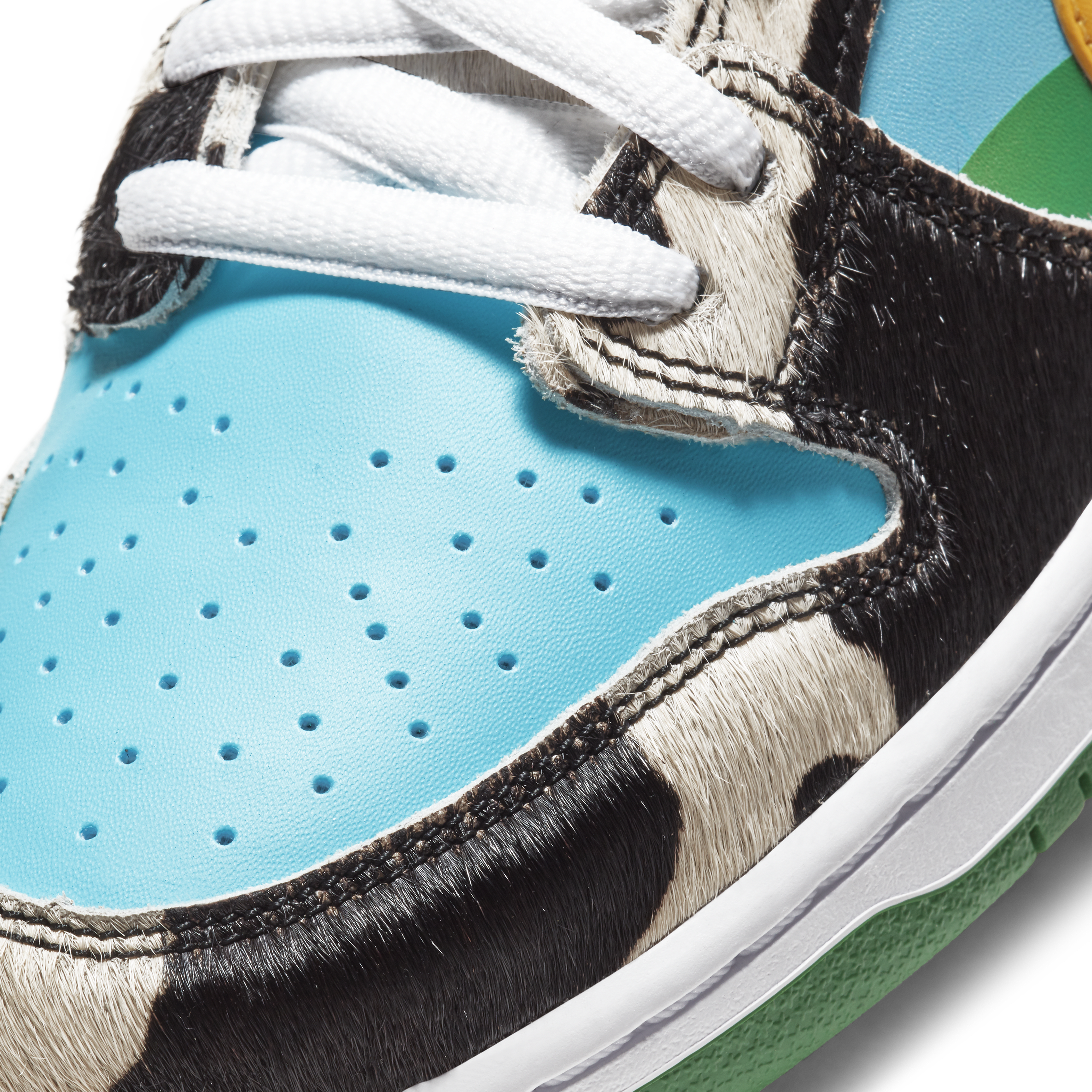 Ben and Jerry&#x27;s x Nike SB Dunk Low &#x27;Chunky Dunky&#x27; CU3244-100 (Toe Detail)