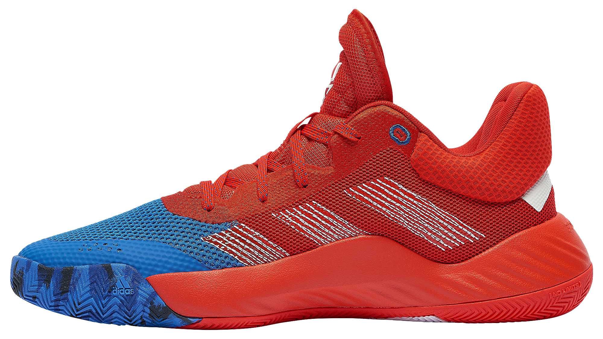 Adidas D.O.N. Issue 1 Blue Red White Release Date EF2400 Medial