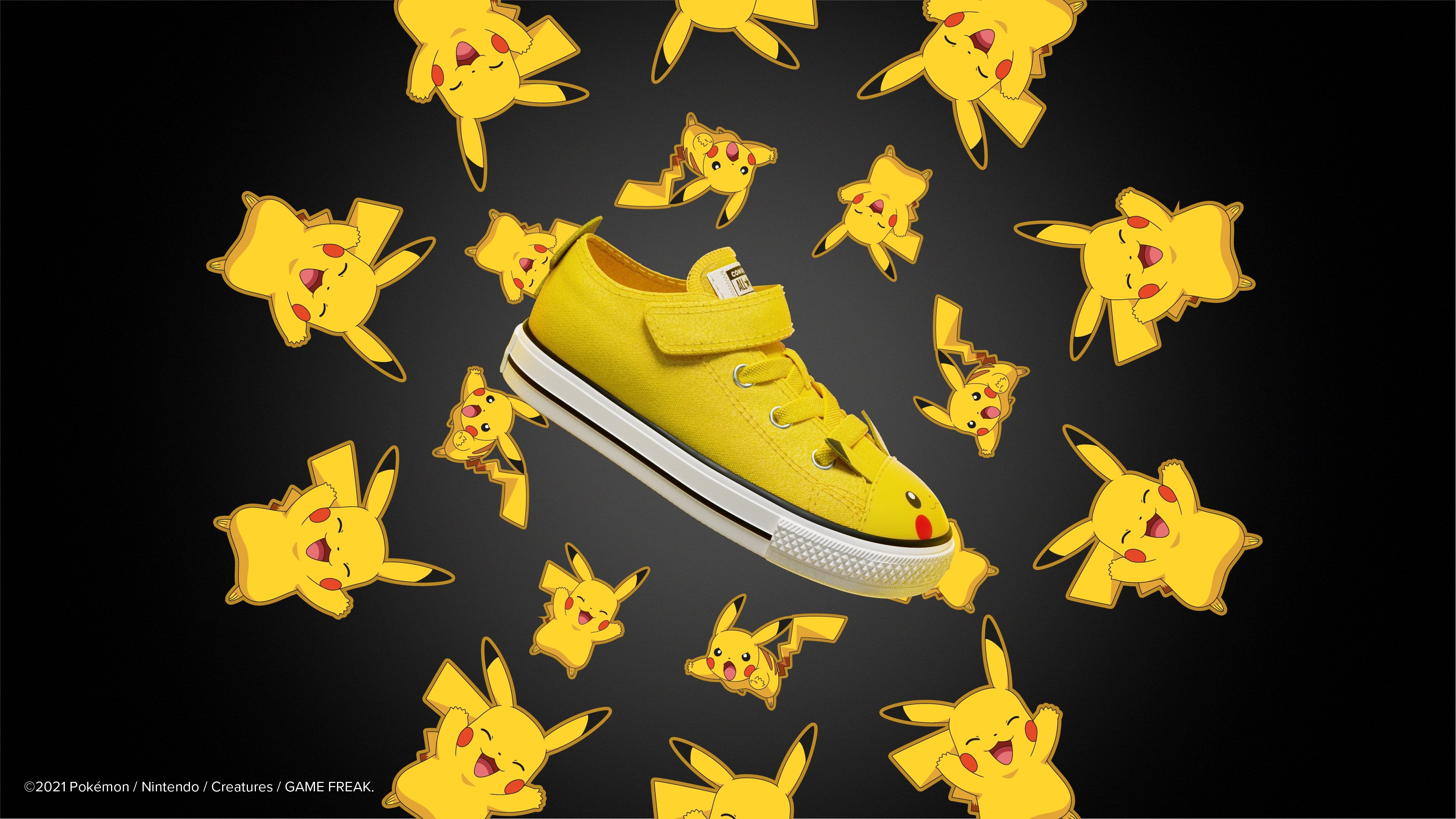Converse, Shoes, Custom Painted Pikachu Pokmon Converse Low Tops
