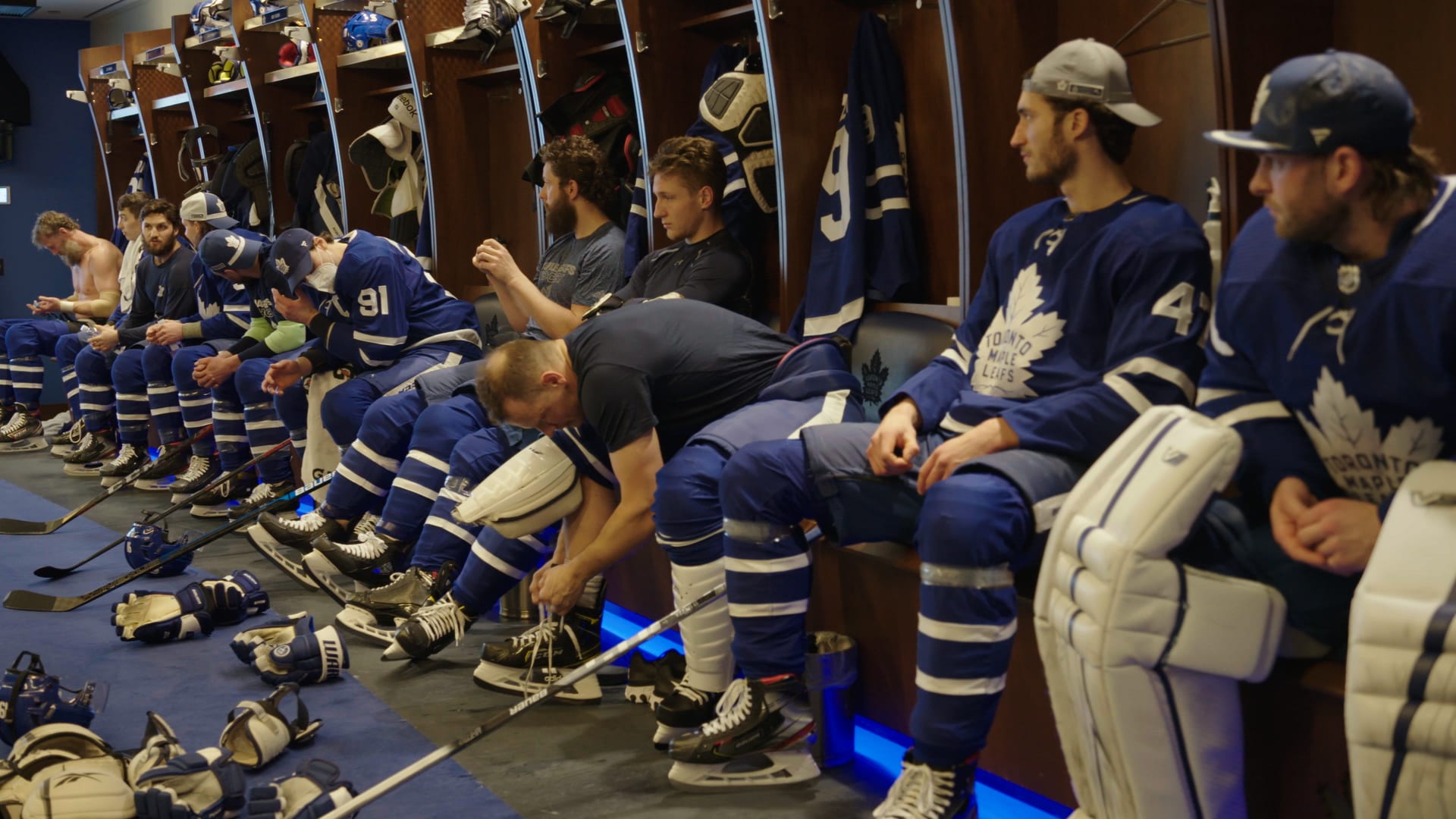 Toronto Maple Leafs lockerroom