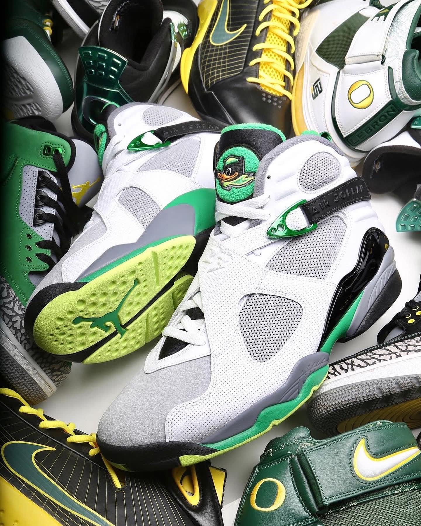 Air Jordan 8 VIII Oregon Ducks PE