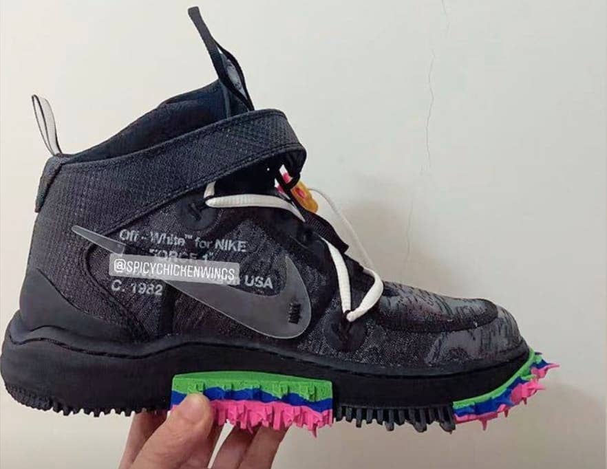 The Off-White x Nike Air Force 1 Mid “Graffiti” Is Up For Grabs - Fastsole