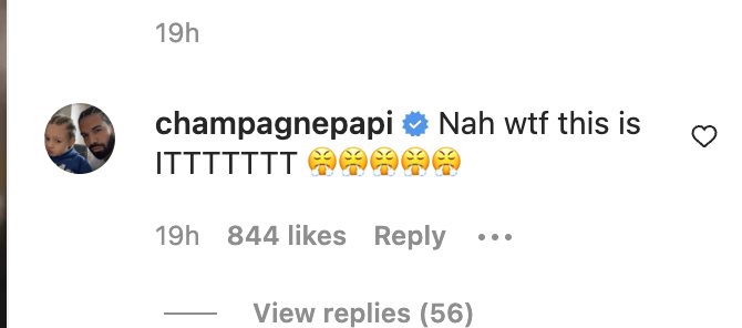 Drake&#x27;s comment on French Montana&#x27;s Instagram