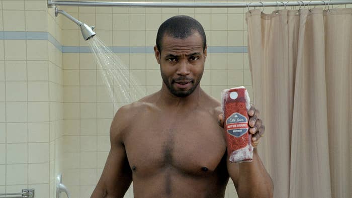 Old Spice Guy in Shower