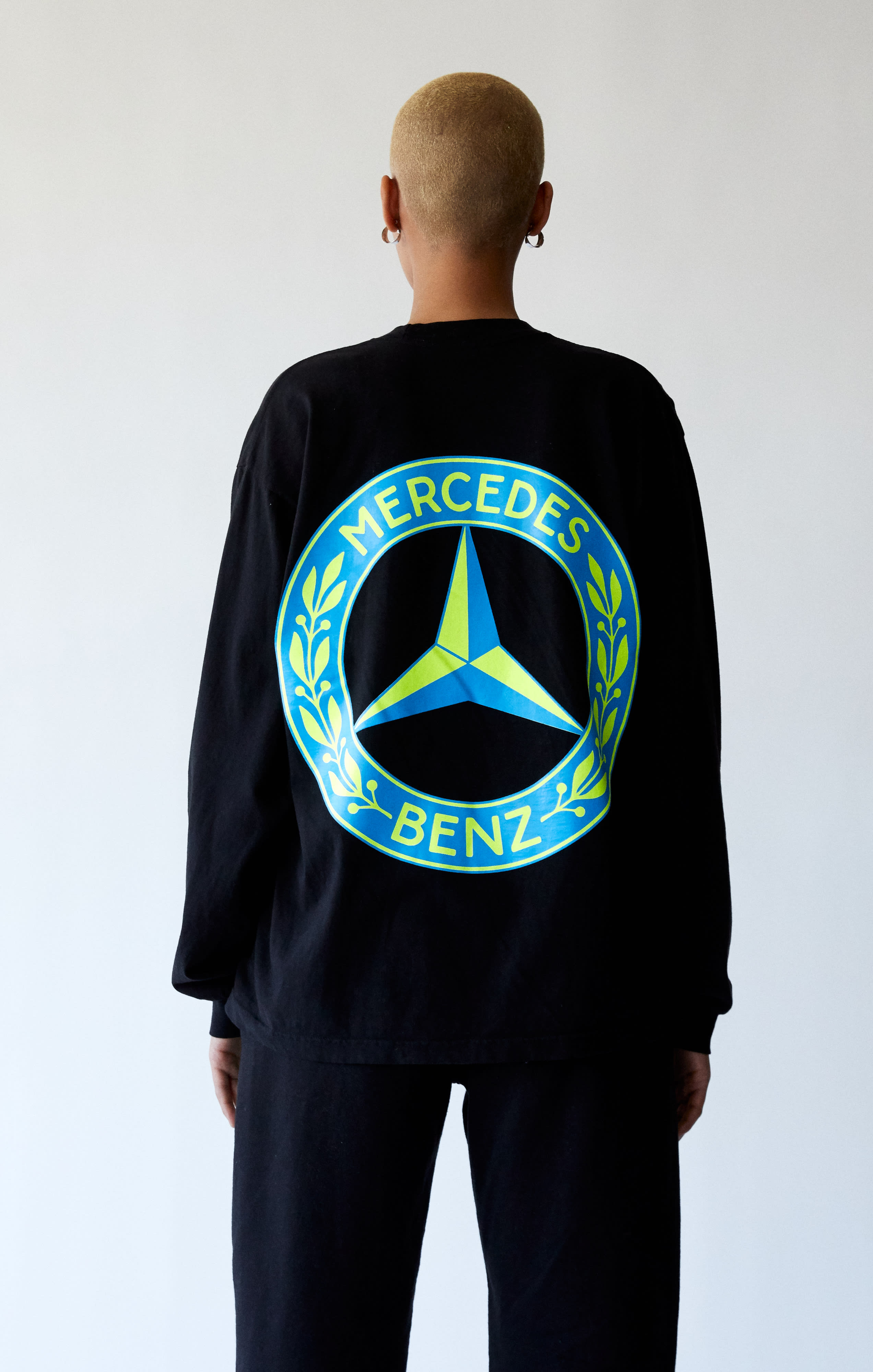 Mercedes Benz × asap rocky awge ロンT-