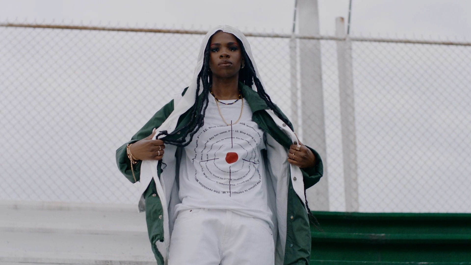 Haviah Mighty in the &quot;Protest&quot; music video
