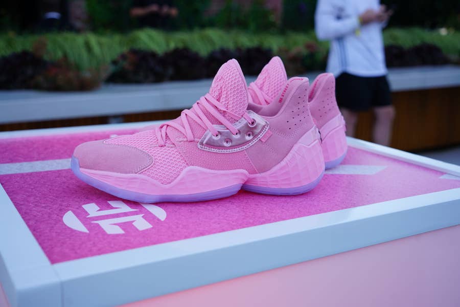 adidas Basketball x Harden vol 4 sneakers in pink
