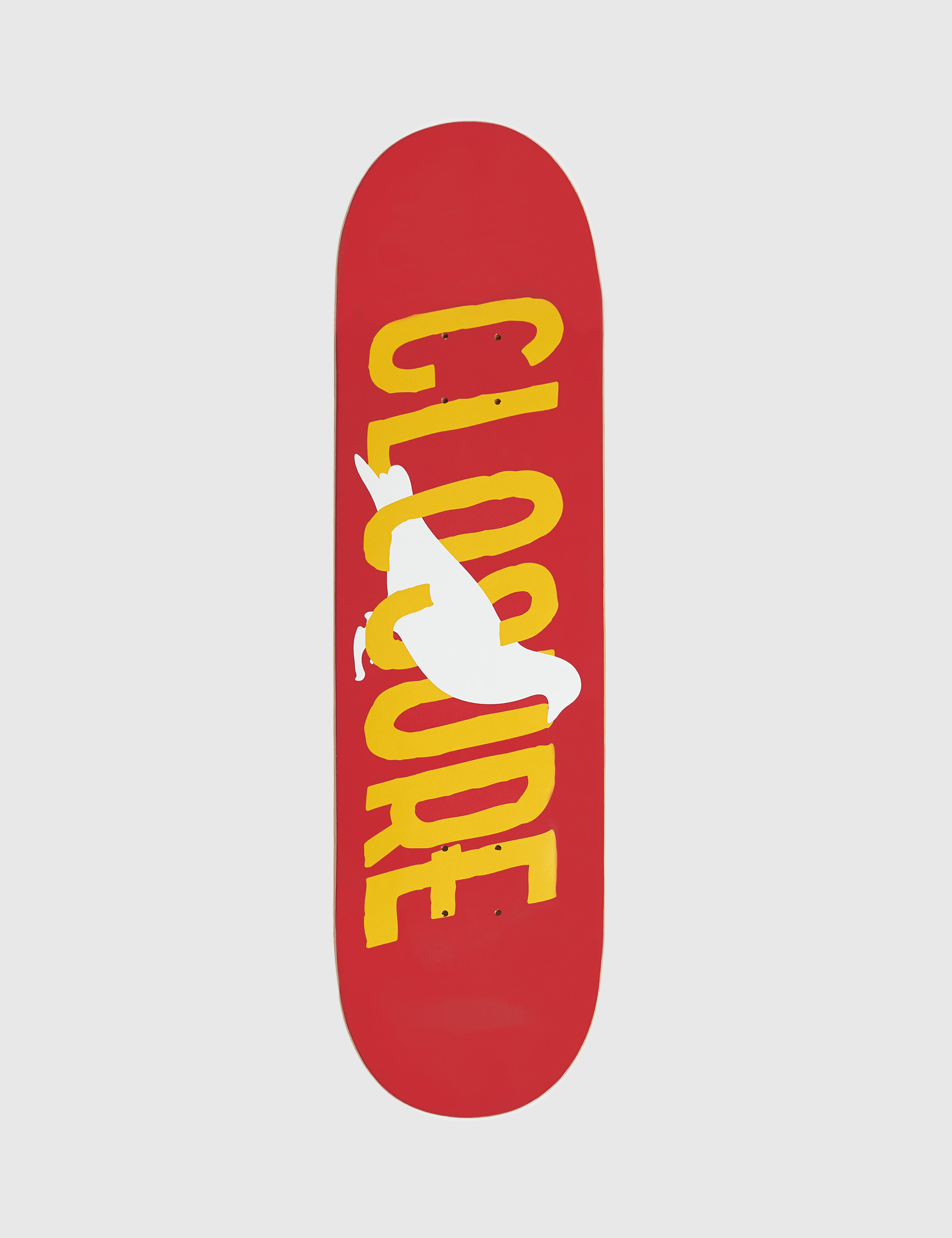 A skate deck for the brand Staple is shown