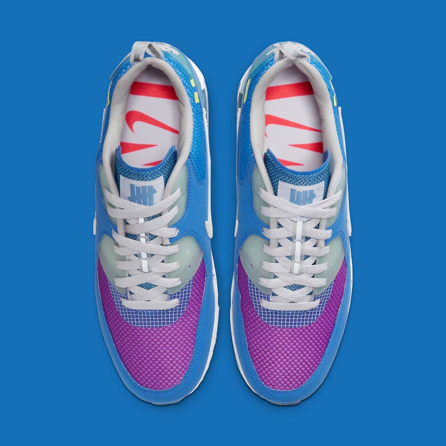 undefeated x 'air max 90 pacific blue