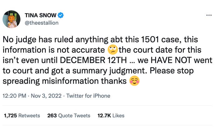 Megan Thee Stallion Calls Out Inaccurate Report About 1501 Legal Battle