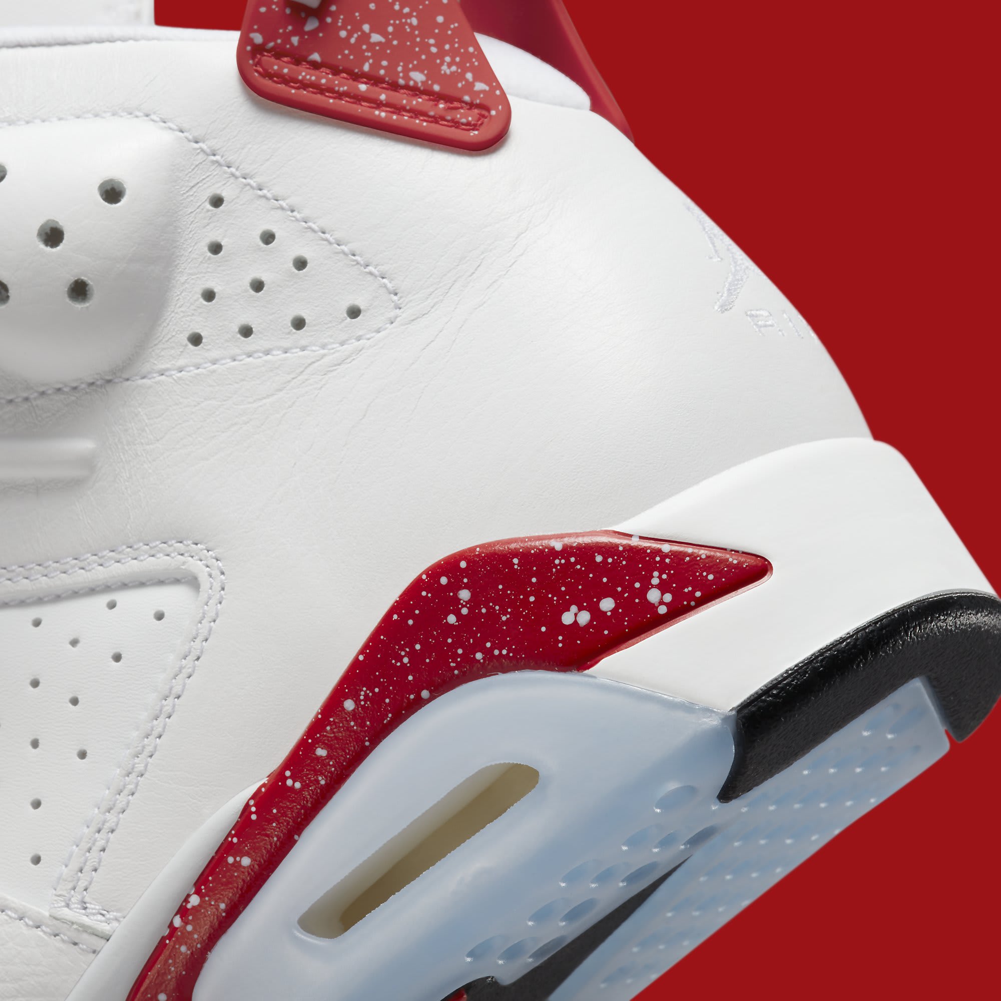Air Jordan 6 &#x27;Red Oreo&#x27; CT8529 162 Heel