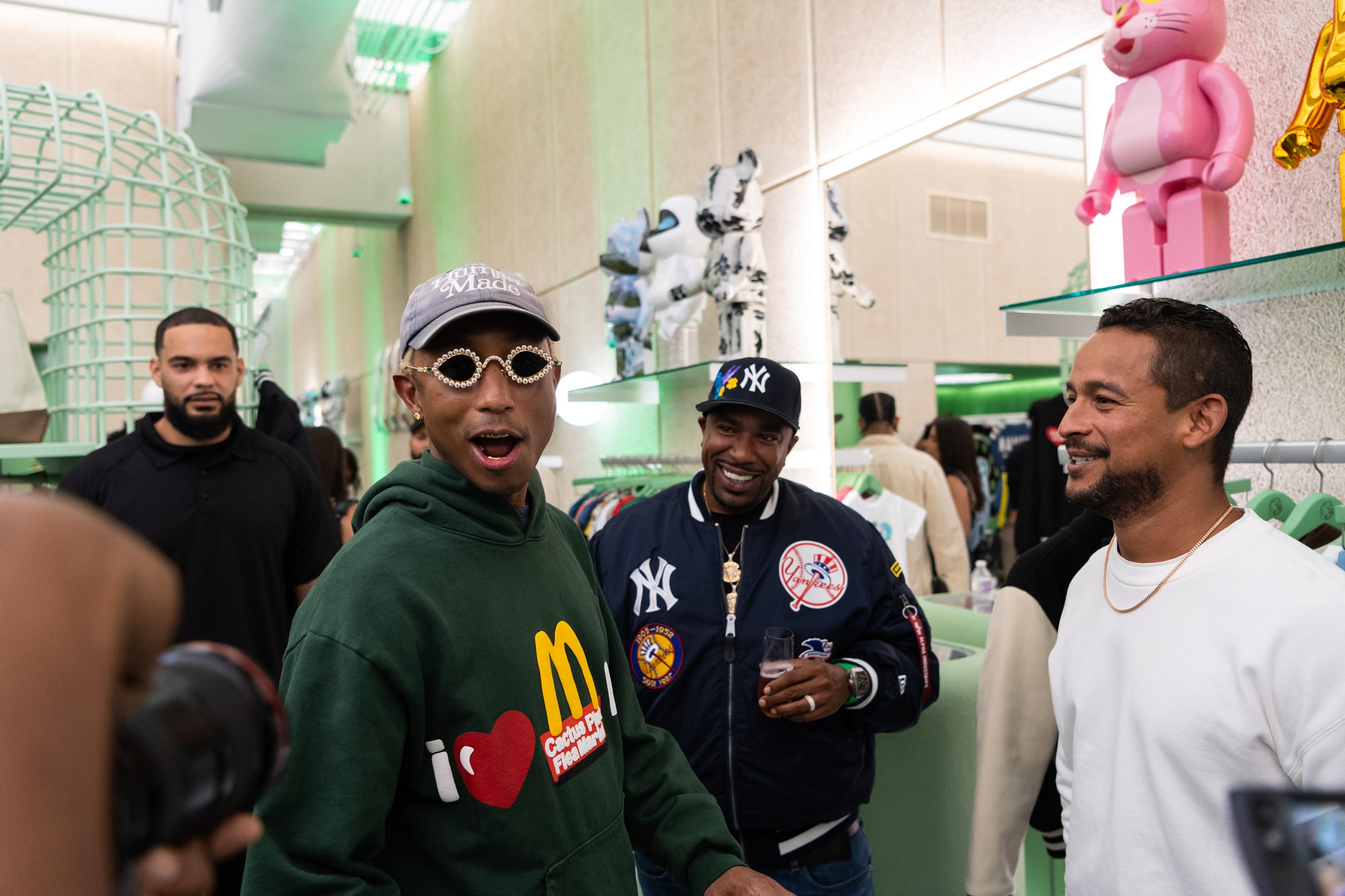 Pharrell Williams Opens A 5,000-Square-Foot Billionaire Boys Club Flagship  In Wynwood, Miami