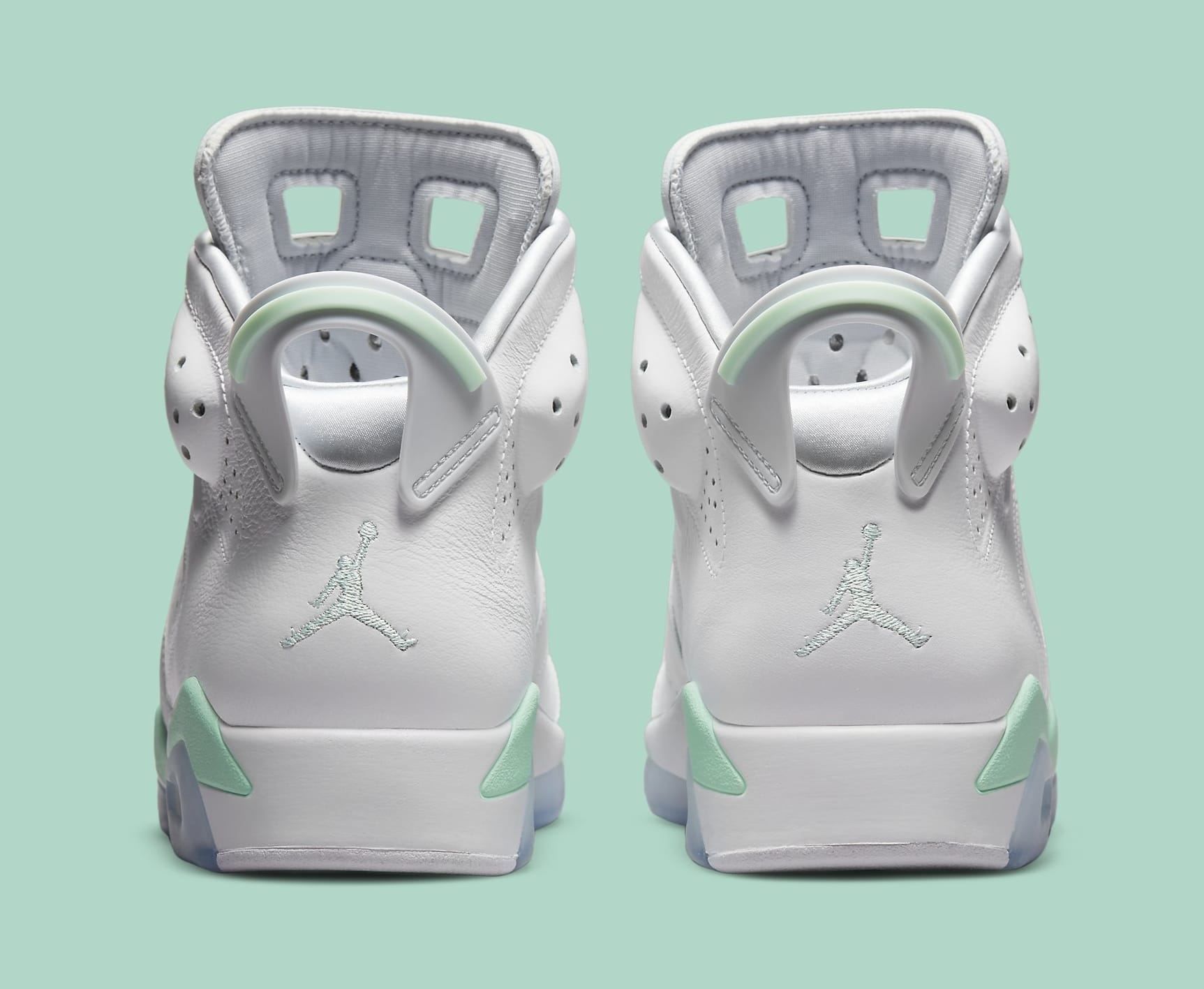 Air Jordan 6 Women&#x27;s &#x27;Mint Foam&#x27; DQ4914 103 Heel