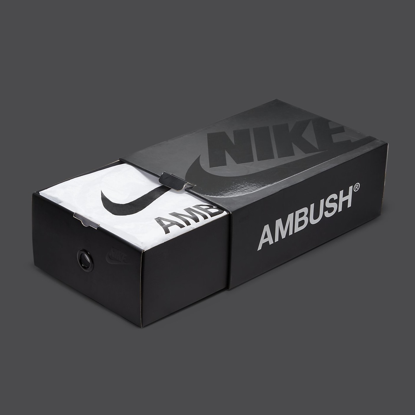 Ambush x Nike Dunk High Atomic Green Release Date CU7544-300 Box