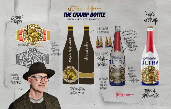 Tinker Hatfield x Michelob Ultra NBA Finals 2022 Bottle (Sketch)