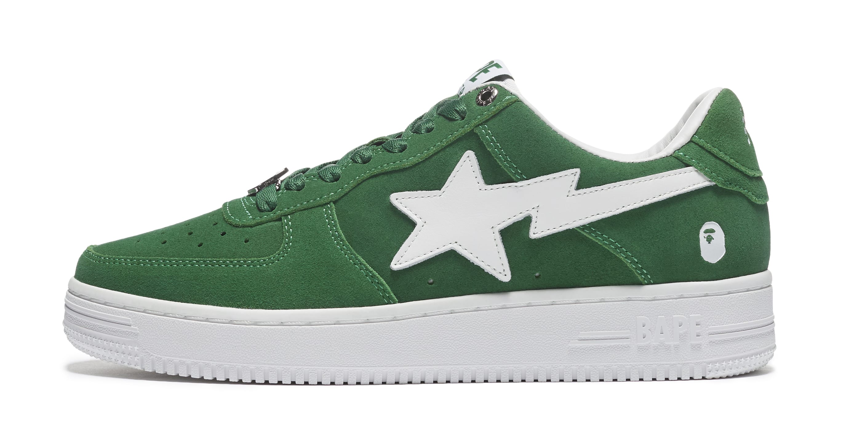 Bape Sta Suede &#x27;Green&#x27; Lateral