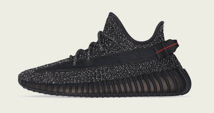 Adidas Yeezy Boost 350 V2 'Black Reflective' (Left)