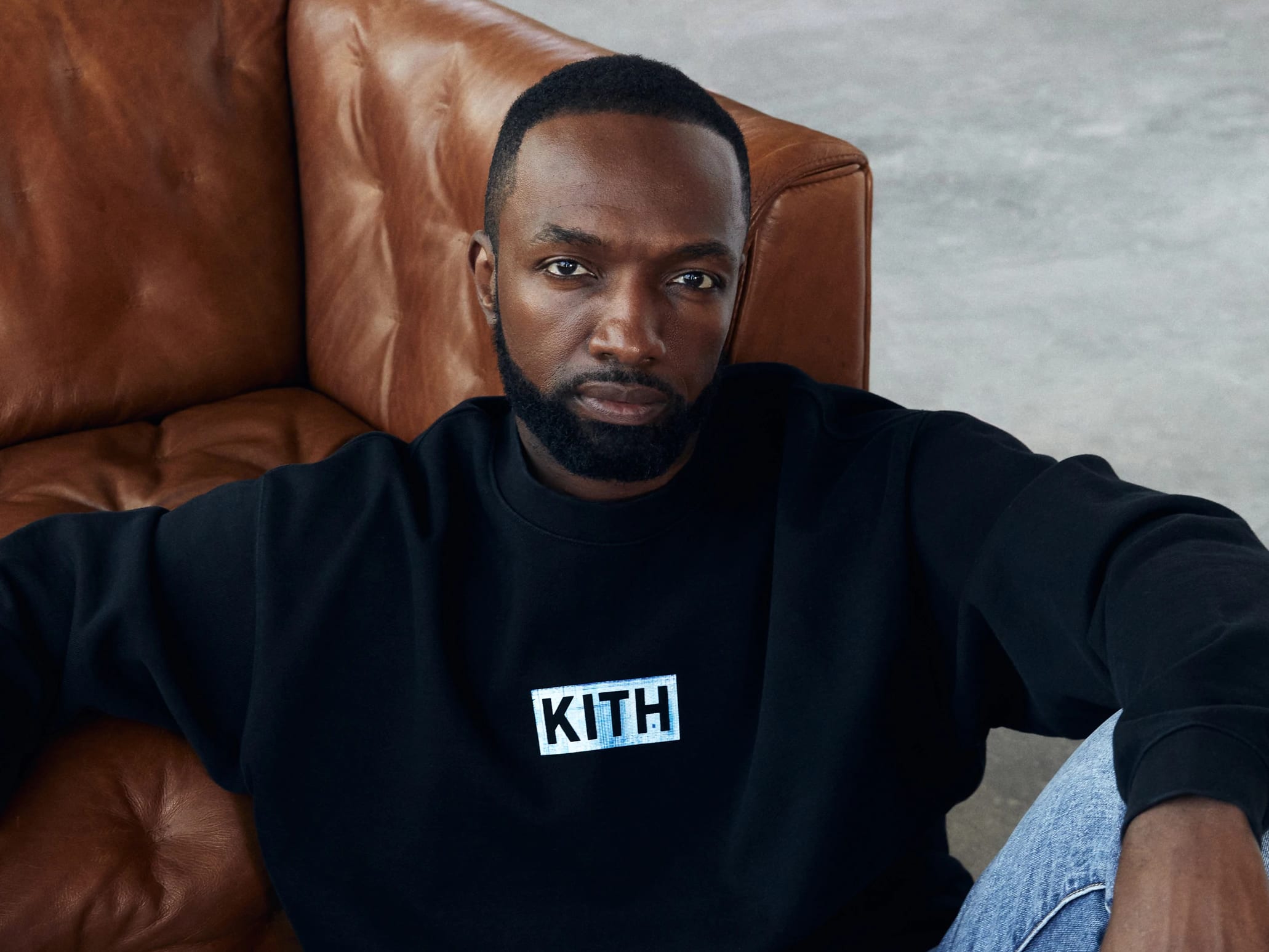 The Wire Kith collaboration modeled by Jamie Hector