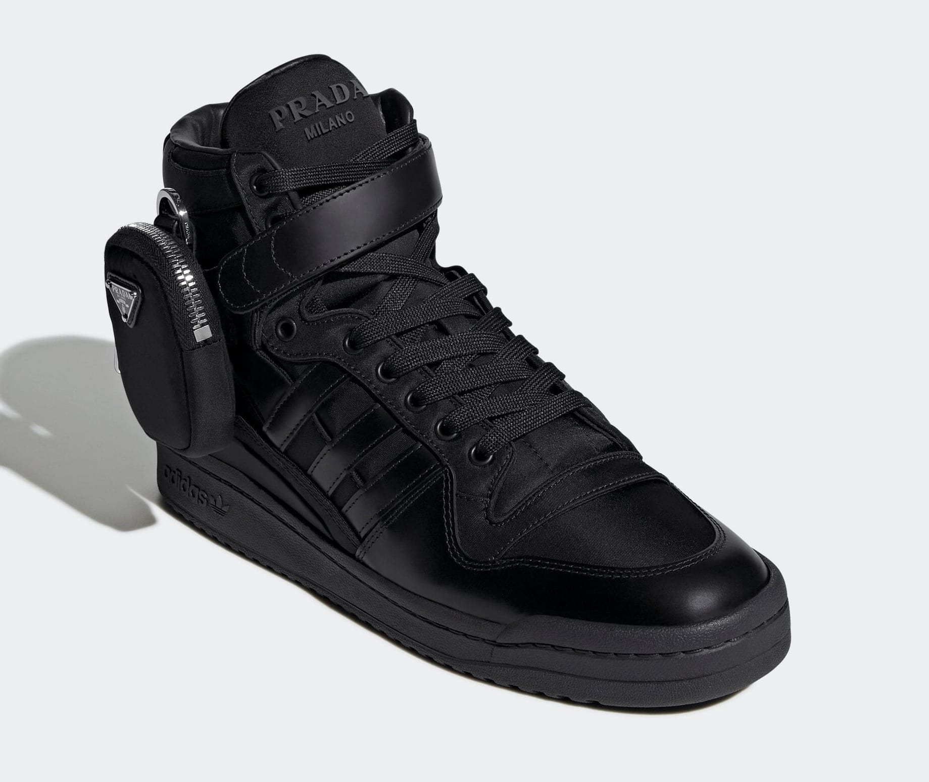Prada x Adidas Forum High &#x27;Black&#x27; GY7040 Front