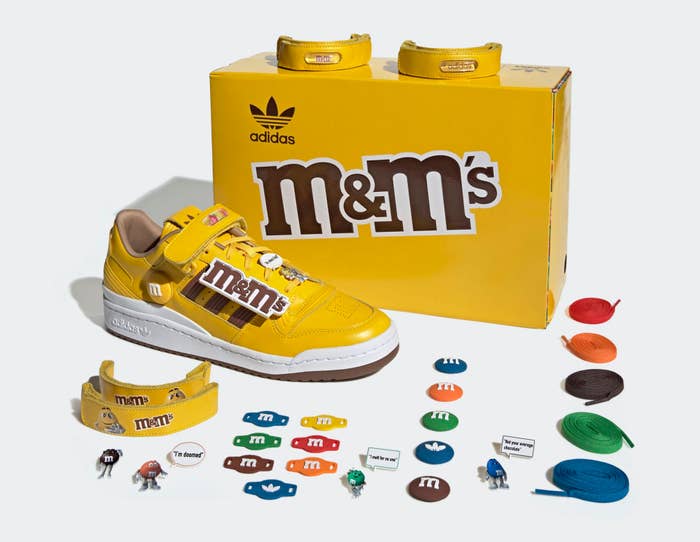 M&amp;M&#x27;s x Adidas Forum Low Yellow/Brown GY1179 Box