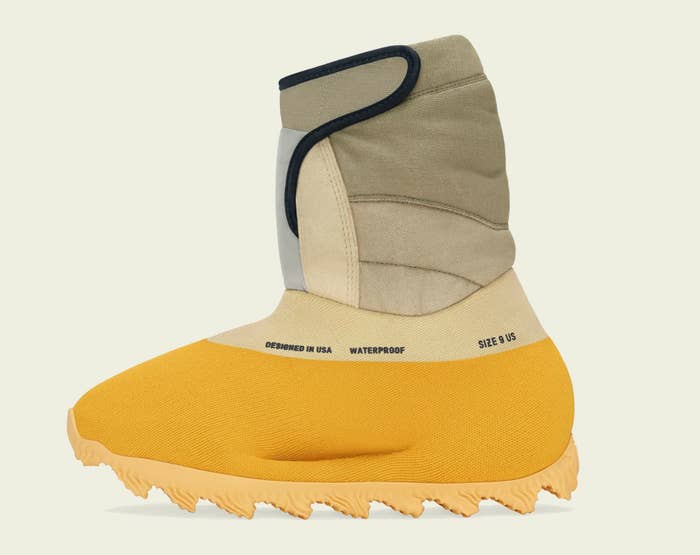Adidas Yeezy Knit Runner Boot &#x27;Sulfur&#x27; GY1824 (Medial)