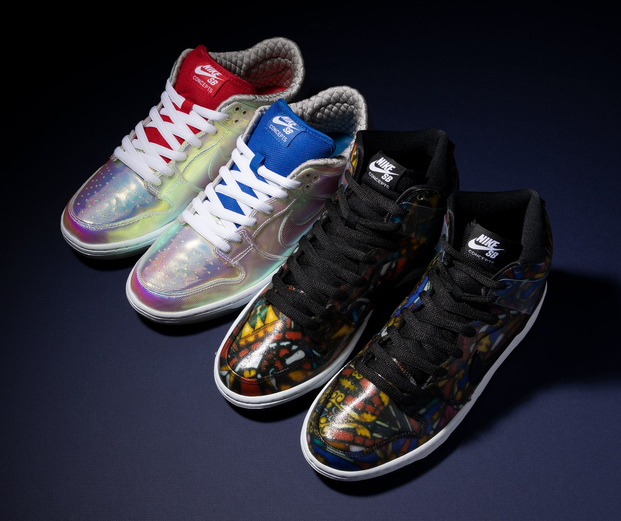 Concepts x Nike SB Dunk Low &#x27;Holy Grail&#x27; SB Dunk High &#x27;Stained Glass&#x27; Top