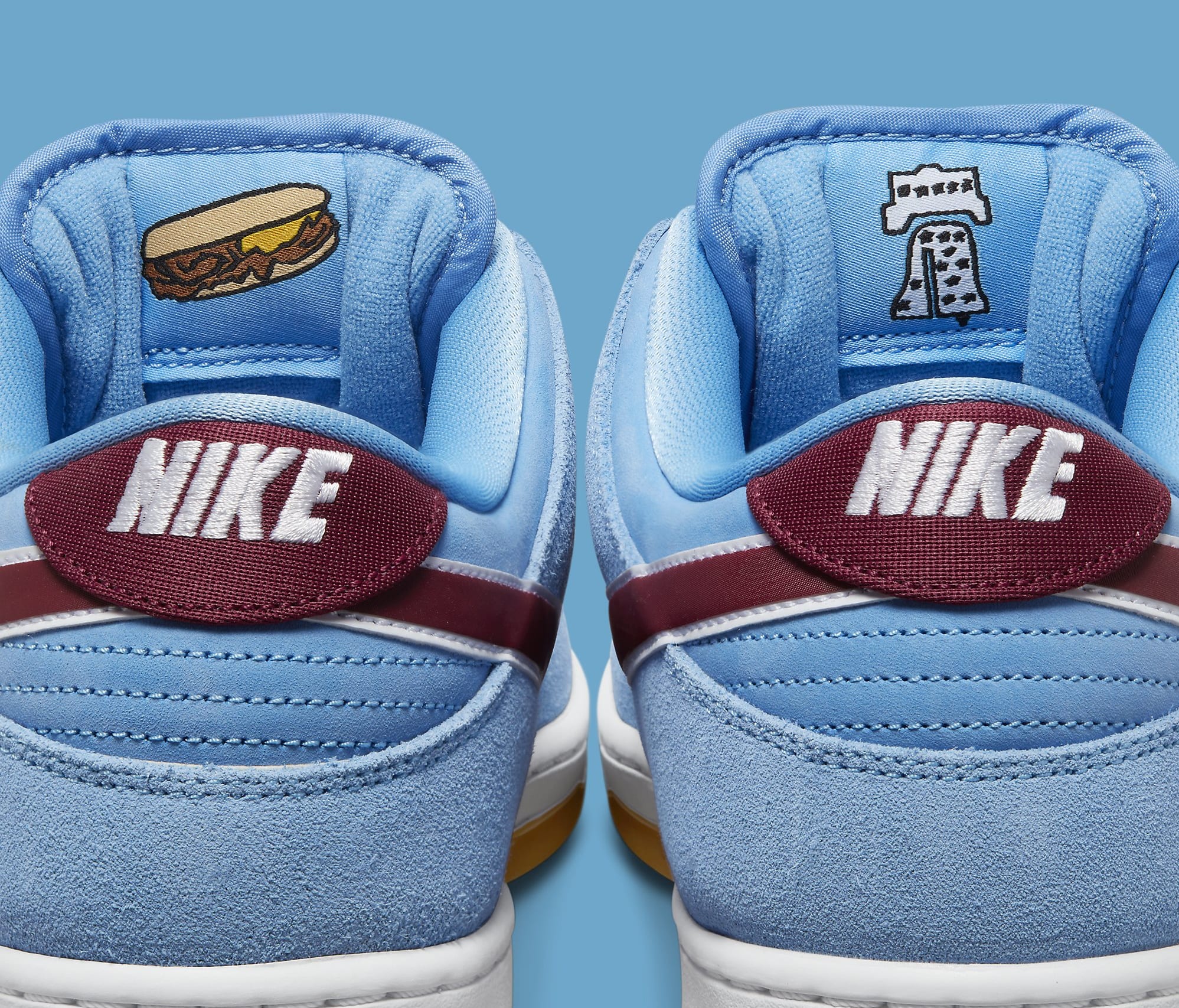 Nike SB Dunk Low &#x27;Phillies&#x27; DQ4040 400 Tongue