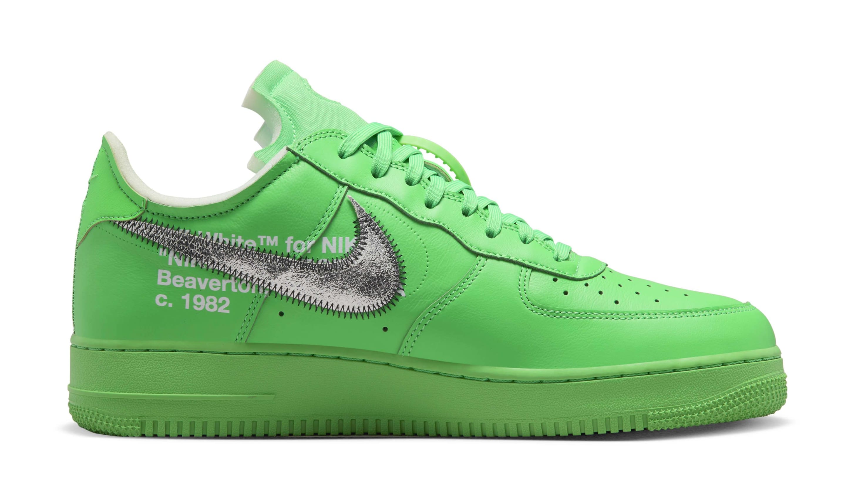 The Off-White x Nike Air Force 1 Low “Light Green Spark” Drops