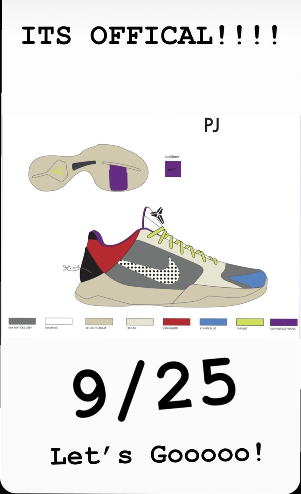 Nike Kobe 5 Protro &#x27;P.J. Tucker PE&#x27; CD4991-004 Lateral