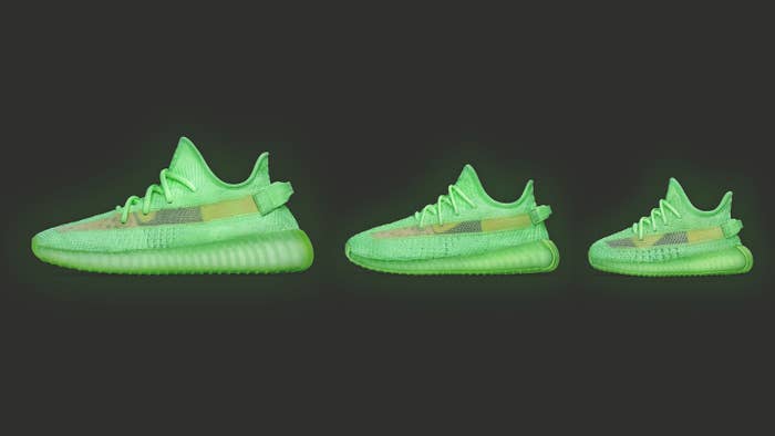 Adidas Yeezy Boost 350 V2 &#x27;Glow&#x27; PR300 (Left)