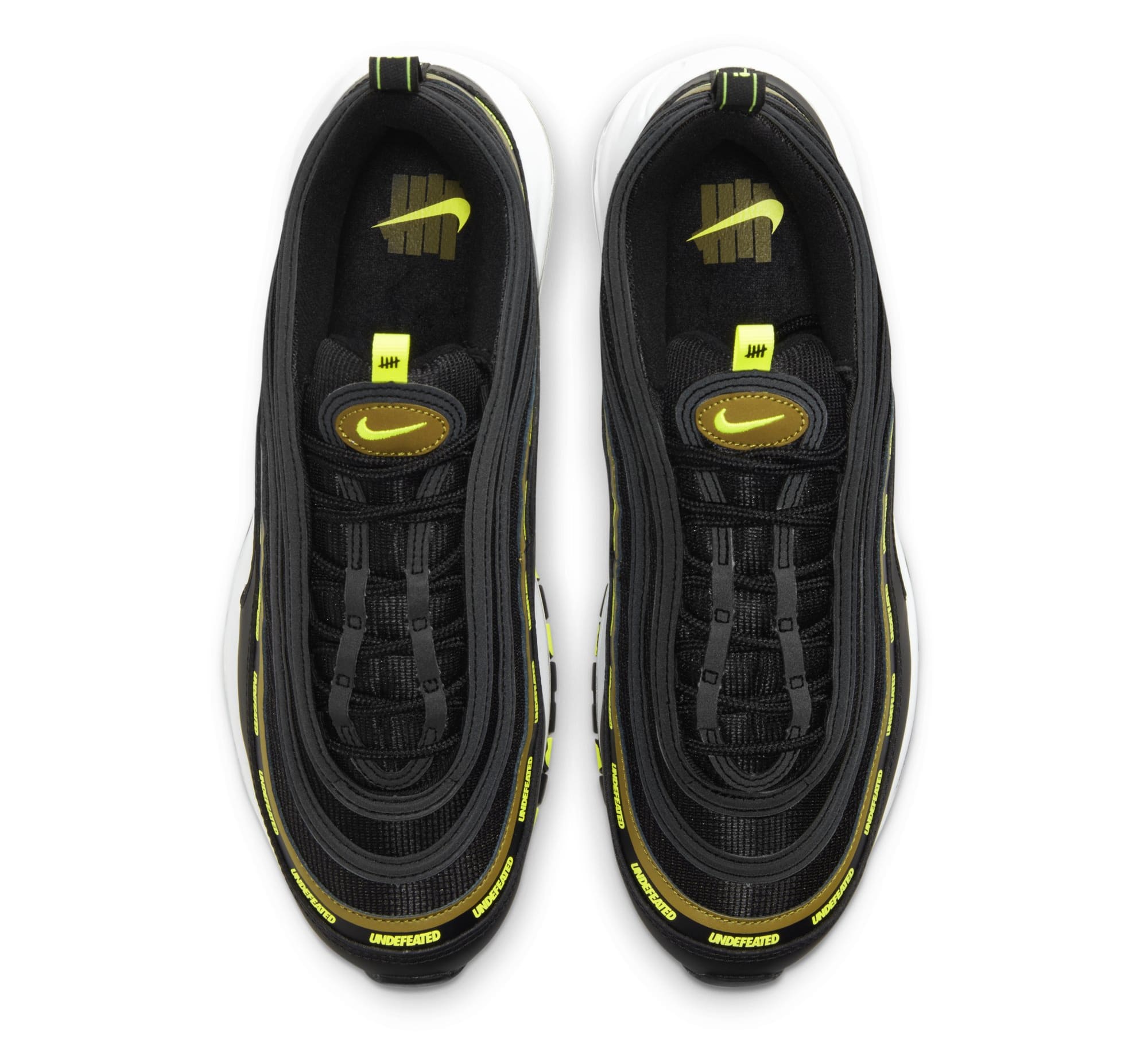 Undefeated x Nike Air Max 97 &#x27;Black/Volt&#x27; DC4830-001 (Top)