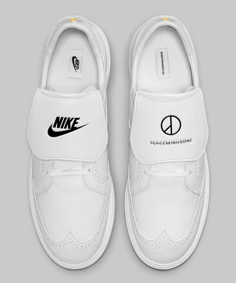 爆売り！ PEACEMINUSONE × x Nike r/Sneakers Kwondo1 White SBD 靴