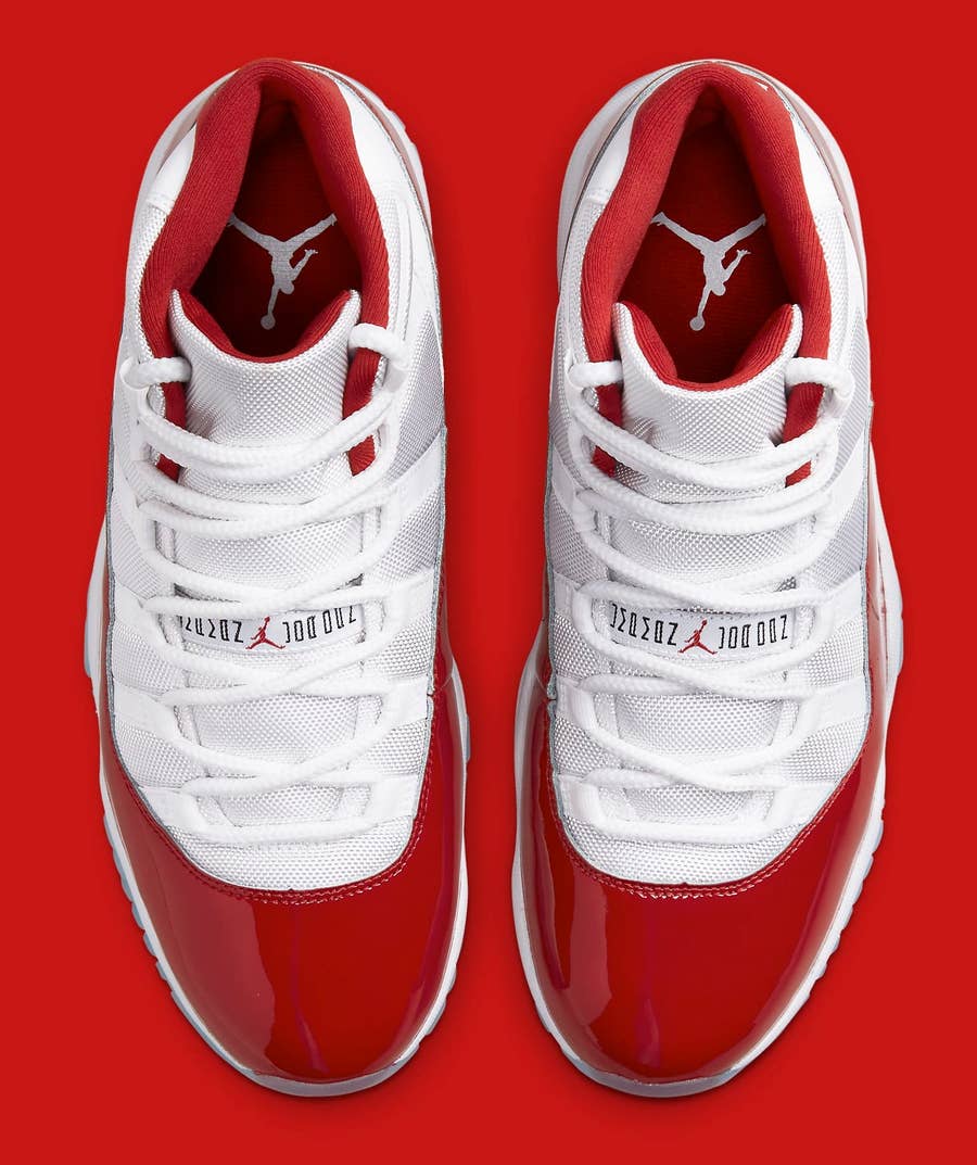 Men's Jordan 11 Retro Cherry White/Varsity Red-Black (CT8012 116) - 8 
